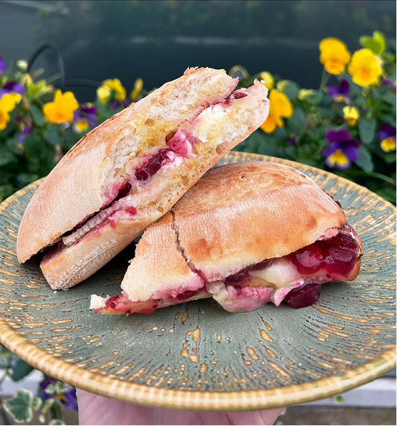 A fresh bacon roll