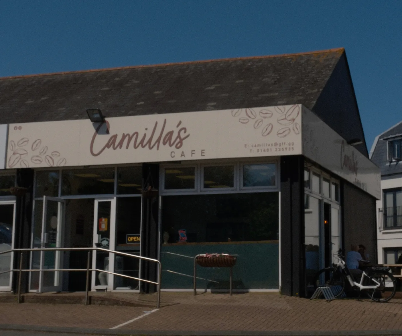 Outside Camilla's Cafe